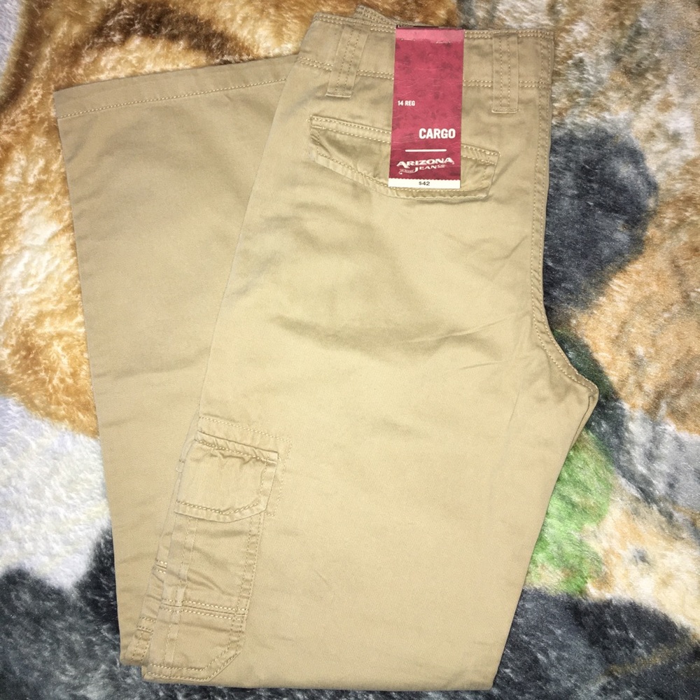 Boys Arizona Adjustable Cargo Khakis *14 Regular*